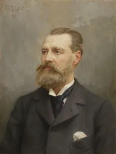 Portrait of Architect Theodor Decker, 1900. Creator: August Fredrik Ahlstedt