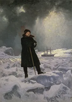 Arctic Prints: Portrait of the Arctic explorer Baron Adolf Erik Nordenskiold (1832-1901), 1886