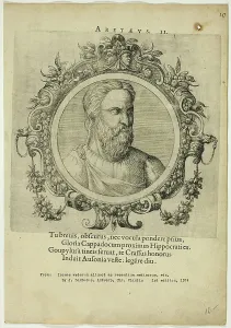 Portrait of Aretaeus, published 1574. Creators: Unknown, Johannes Sambucus