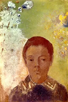 Brunette Gallery: Portrait of Ari Redon, c1898. Artist: Odilon Redon