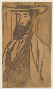 Hungarian Gallery: Portrait of Aristride Maillol, c. 1890. Creator: Jozsef Rippl-Ronai (Hungarian, 1861-1927)