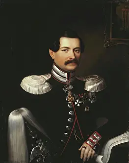 1840s Prints: Portrait of Arkady Telyakovsky (1806-1891), 1848. Creator: Gavriil Yakovlev