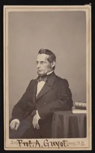Geologist Prints: Portrait of Arnold Henry Guyot (1807-1884), Before 1866. Creator: Johnston Bros