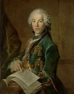 Louis Tocqué Prints: Portrait of Arnoldus van Rijneveld, c.1738. Creator: Louis Tocque
