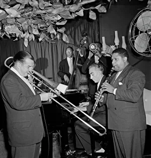 Cecil Scott Prints: Portrait of Art Hodes, Pops Foster