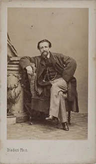 Adolphe Eug And Xe8 Prints: Portrait of Arthur Kalkbrenner (1828-1869), 1869. Creator: Disderi