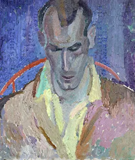 Hodgkins Frances Prints: Portrait of Arthur Lett-Haines, 1920. Creator: Frances Hodgkins