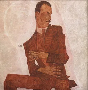 Egon 1890 1918 Prints: Portrait of Arthur Roessler, 1910. Creator: Schiele, Egon (1890-1918)