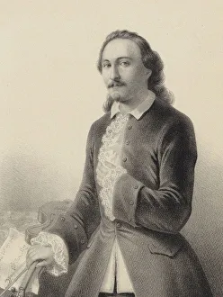 Portrait of Arthur Saint-Leon (1821-1870) in the ballet Le Violon du diable" Portrait of Arthur Saint-Leon (1821-1870) in the ballet Le Violon du diable"