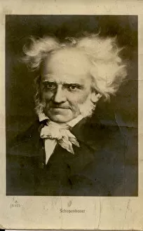 Photochrom Gallery: Portrait of Arthur Schopenhauer (1788-1860), c. 1910