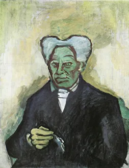 Portrait of Arthur Schopenhauer, 1908. Artist: Kubista, Bohumil (1884-1918) Portrait of Arthur Schopenhauer, 1908. Artist: Kubista, Bohumil (1884-1918)
