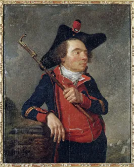 Artilleryman Prints: Portrait of an artilleryman from the National Guard, c1789. Creator: Unknown