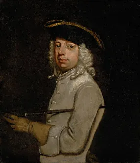 Tricorn Collection: Portrait of the Artist, 1733 or after. Creator: Unknown