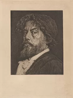 Drypoint Collection: Portrait of the artist, about 1895. Creator: Marcellin-Gilbert Desboutin