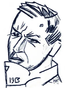 Nikolai Ivanovich 1868 1917 Prints: Portrait of the artist and author David Burliuk (1882-1967)