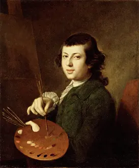 Easel Prints: Portrait of an Artist, c1765. Creator: Henry Benbridge