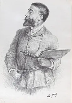 Images Dated 29th September 2020: Portrait of the Artist, ca. 1884. ca. 1884. Creator: Thomas Nast