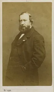 Albumin Photo Gallery: Portrait of the artist Constant Troyon (1810-1865), Early 1860s