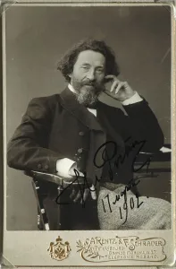 Portrait of the artist Ilya Repin (1844-1930). Artist: Photo studio H. Rentz & F. Schrader Portrait of the artist Ilya Repin (1844-1930). Artist: Photo studio H. Rentz & F. Schrader