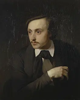 1840s Prints: Portrait of the Artist Ivan Sokolov, 1849. Creator: Yakov Kapkov