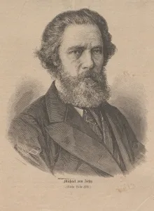 Portrait of the artist Mihaly Zichy (1827-1906), 1877. Creator: Anonymous