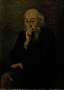 Portrait of the artist Nikolai Ge (1831-1894). Artist: Myasoedov, Grigori Grigoryevich (1834-1911)