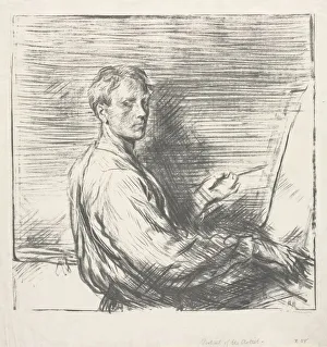 Portrait of the Artist, No. 1, 1905. Creator: Charles Hasslewood Shannon (British, 1863-1937)