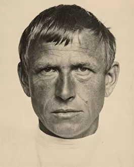Silver Gelatin Photography Collection: Portrait of the artist Otto Dix (1891-1969), ca 1933. Creator: Erfurth, Hugo (1874-1948)
