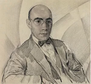Chekhonin Collection: Portrait of the artist and the photographer Miron Sherling (1880-1958). Artist: Chekhonin