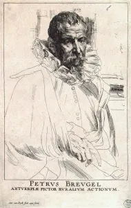 Portrait of the artist Pieter Bruegel the Younger, (1564-1636), early 17th century. Artist: Anthony van Dyck