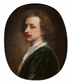 Dyke Sir Anthony Van Prints: Portrait of the Artist, probably early 1700s. Creator: Follower of Anthony van Dyck