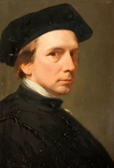 Raphael Gallery: Portrait of the Artist (Self Portrait), 1853-55. Creator: George Richmond