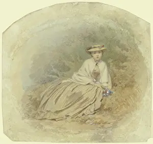 Straw Hat Prints: Portrait of the artist's daughter