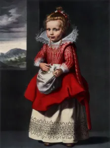 Cornelis De Prints: Portrait of the artists daughter Magdalena de Vos, 1927. Artist: Cornelis de Vos
