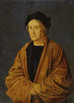 Durer Prints: Portrait of the Artist's Father Albrecht Durer the Elder, c1600