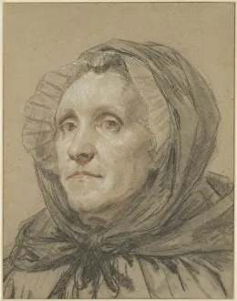 Greuse Jean Baptiste Prints: Portrait of the Artists Mother, 1775. Creator: Jean-Baptiste Greuze