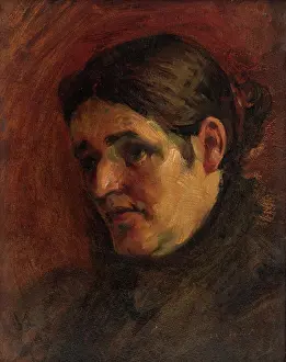 Milan Thomka Mitrovsk Prints: Portrait of the Artist's Mother