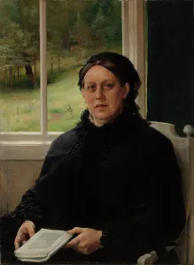 Portrait of the Artist's Mother Alexandra Edelfelt, 1883. Creator: Albert Edelfelt