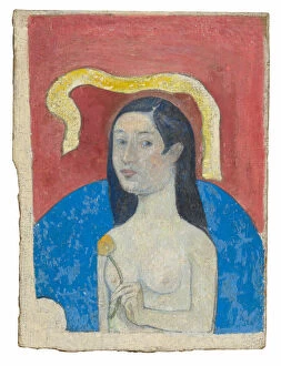 Adam And Eve Collection: Portrait of the Artists Mother (Eve), 1889 / 90. Creator: Paul Gauguin