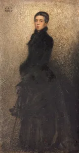 Chartran Theobald Prints: Portrait of the Artist's Mother (Mrs. Dillon), 1880. Creator: Theobald Chartran