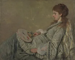 Portrait of the Artists Wife, 1872-1873. Artist: Scholderer, Franz Otto (1834-1902)