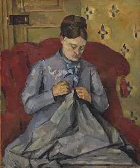 Paul 1839 1906 Collection: Portrait of the Artists Wife, 1877