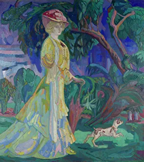 Belle Epoque Prints: Portrait of the Artist's Wife, 1908. Creator: Törneman; Axel (1880-1925)