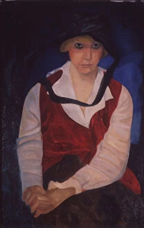 Images Dated 19th November 2013: Portrait of the artists wife, 1917. Artist: Grigoriev, Boris Dmitryevich (1886-1939)