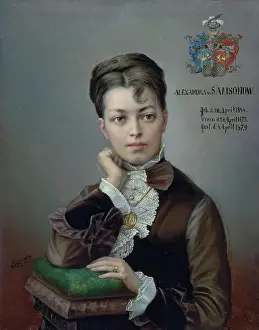 Velvet Prints: Portrait of A.S. Korf, 1850. Creator: Aleksander Tronin