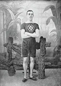 Melville Prints: Portrait of the athlete George Crossland, 1896. Creator: GC Melville