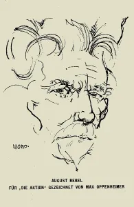 Portrait of August Bebel (1840-1913). Creator: Oppenheimer, Max (1885-1954)