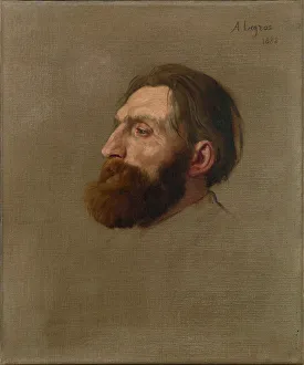 Legros Prints: Portrait of Auguste Rodin (1840-1917), 1882