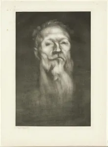 Portrait of Auguste Rodin, 1897. Creator: Eugene Carriere