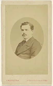 Portrait of Augustin Fabre, 1865-1870. Creator: Louis Huguet